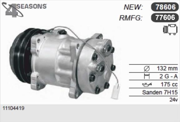 AHE 77606 - Compressor, air conditioning autospares.lv