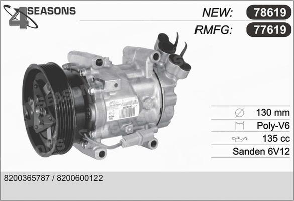 AHE 78619 - Compressor, air conditioning autospares.lv