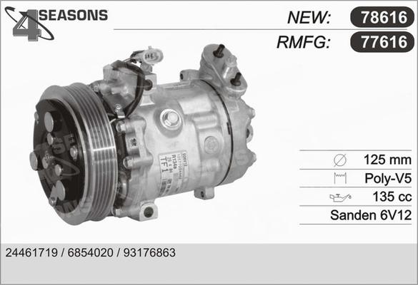 AHE 77616 - Compressor, air conditioning autospares.lv