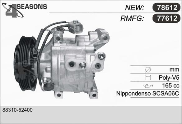 AHE 77612 - Compressor, air conditioning autospares.lv