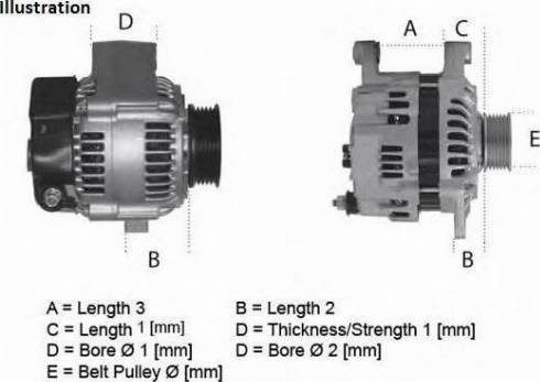 AINDE CGB-84925 - Alternator autospares.lv