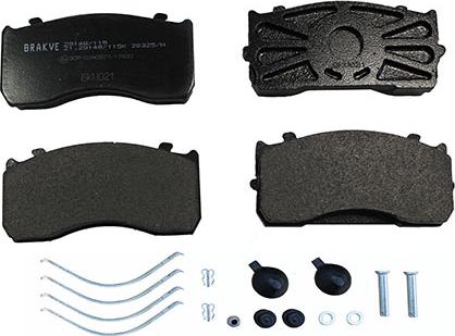 AIR FREN 21.29115K - Brake Pad Set, disc brake autospares.lv