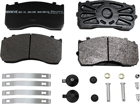 AIR FREN 21.29115 - Brake Pad Set, disc brake autospares.lv