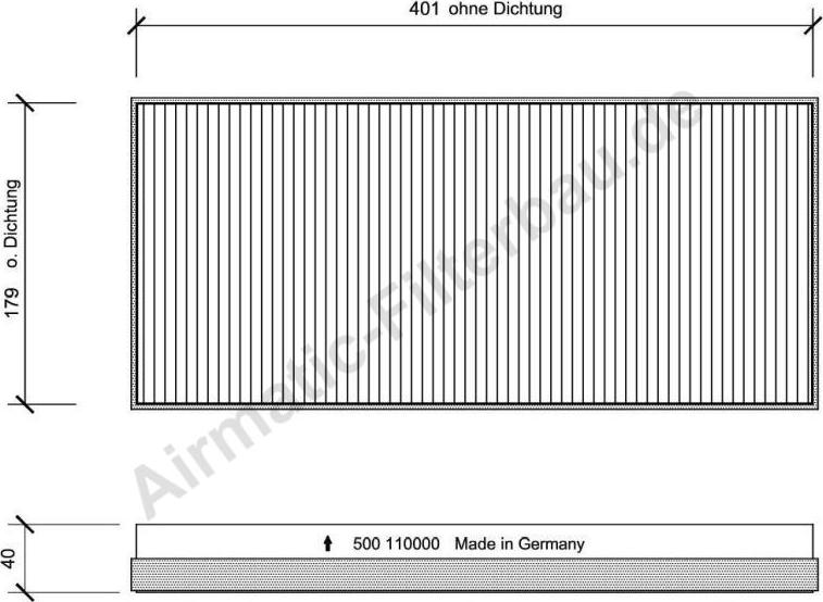 Airmatic IF0500 - Filter, interior air autospares.lv