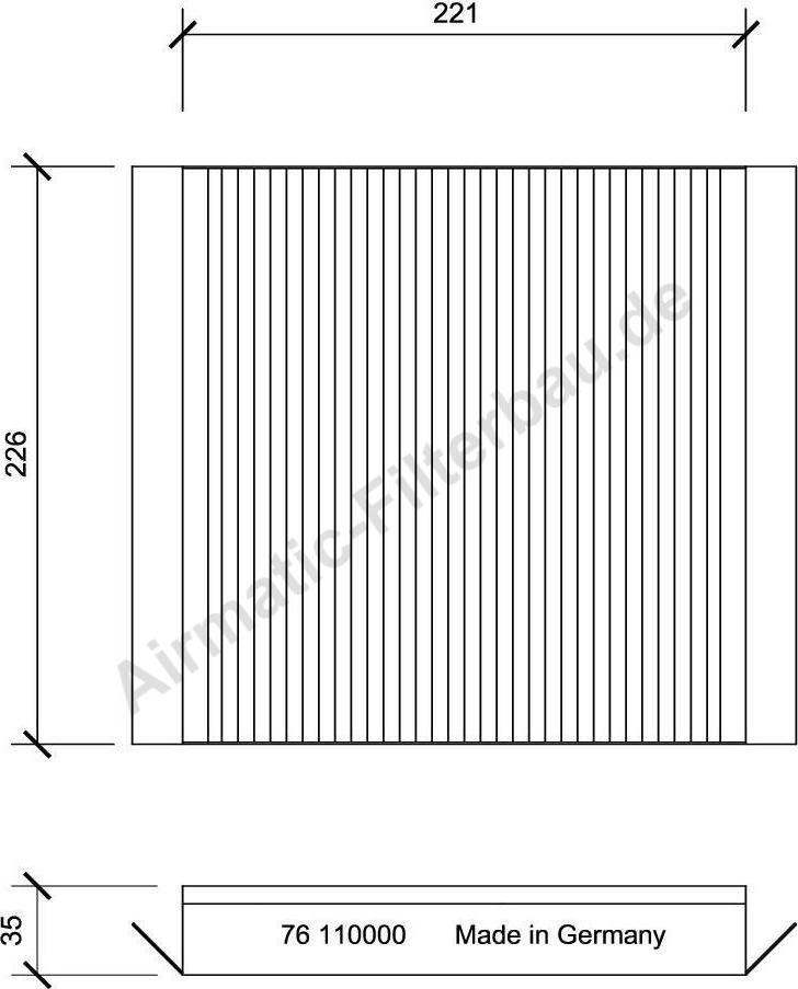 Airmatic IF0076 - Filter, interior air autospares.lv