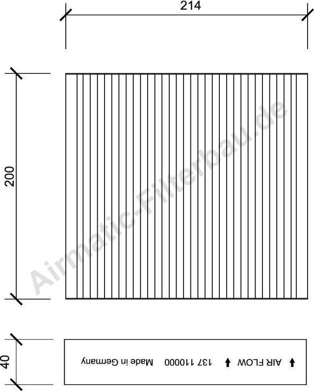 Airmatic IF0137 - Filter, interior air autospares.lv