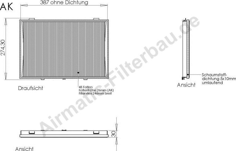 Airmatic IF1082 - Filter, interior air autospares.lv