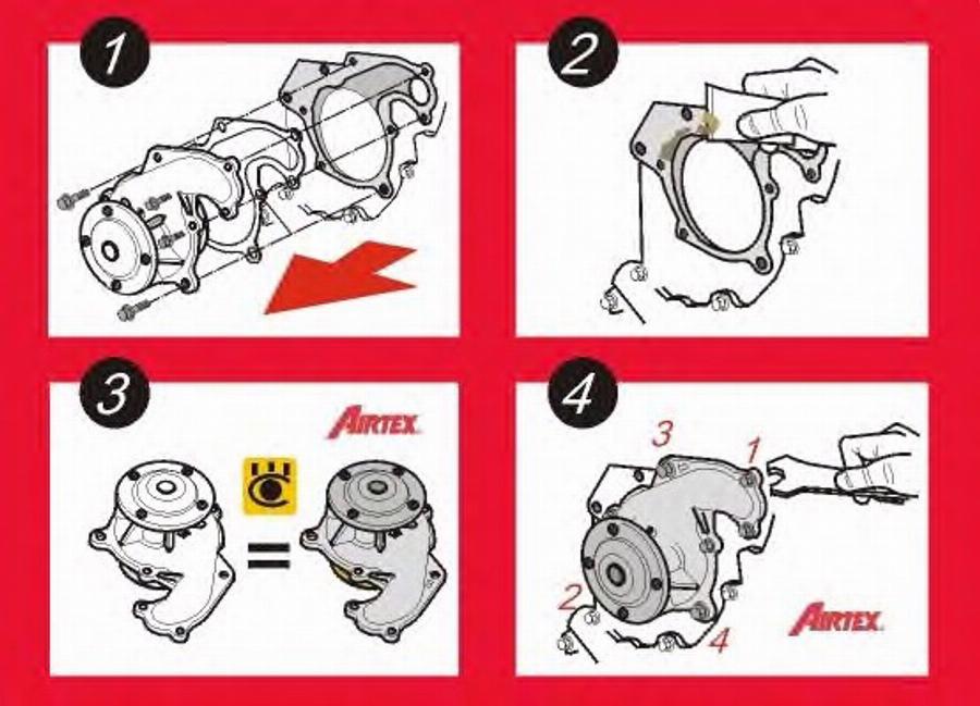 Airtex 9087 - Water Pump autospares.lv