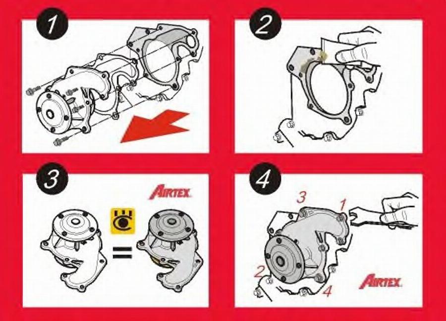 Airtex 1348 - Water Pump autospares.lv