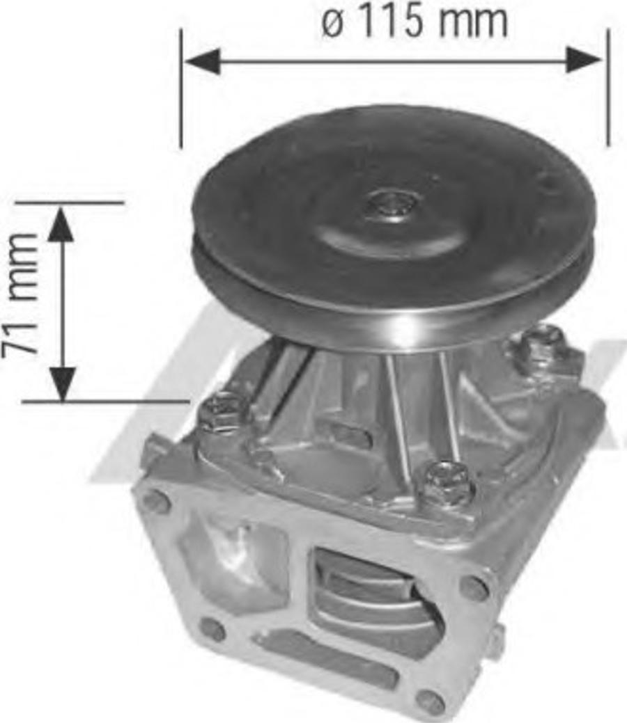 Airtex 1376 - Water Pump autospares.lv