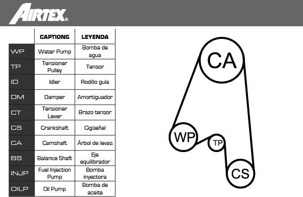 Airtex WPK-153001 - Water Pump & Timing Belt Set autospares.lv