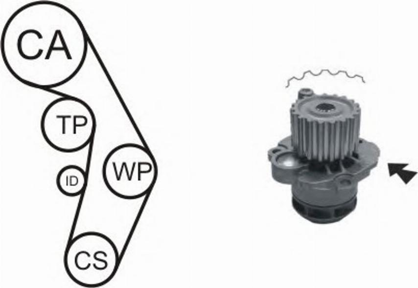 Airtex WPK-177602 - Water Pump autospares.lv