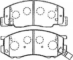 Aisin A1N096 - Brake Pad Set, disc brake autospares.lv