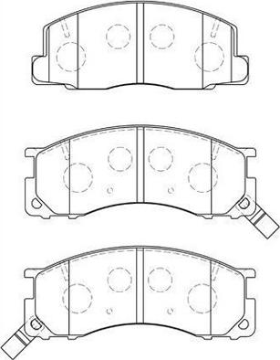 Aisin A1N093 - Brake Pad Set, disc brake autospares.lv