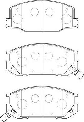 Aisin A1N092 - Brake Pad Set, disc brake autospares.lv