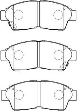 Aisin A1N048 - Brake Pad Set, disc brake autospares.lv