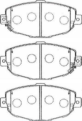 Aisin A1N054 - Brake Pad Set, disc brake autospares.lv