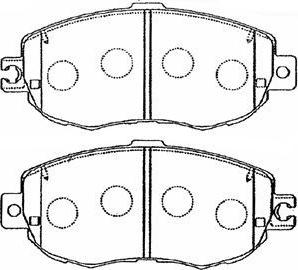 Aisin A1N055 - Brake Pad Set, disc brake autospares.lv