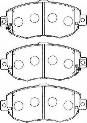 AISIN A1N056 - Brake Pad Set, disc brake autospares.lv