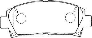 Aisin A1N053 - Brake Pad Set, disc brake autospares.lv