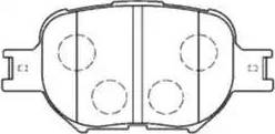 Aisin A1N065 - Brake Pad Set, disc brake autospares.lv