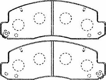 Aisin A1N060 - Brake Pad Set, disc brake autospares.lv