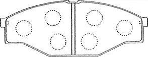 Aisin A1N063 - Brake Pad Set, disc brake autospares.lv