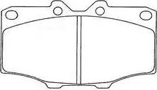 ADVICS-SEA A1N024T - Brake Pad Set, disc brake autospares.lv