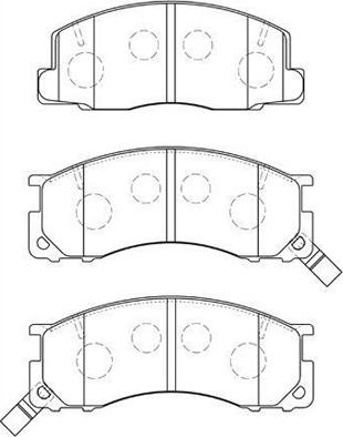 Aisin A1N085 - Brake Pad Set, disc brake autospares.lv