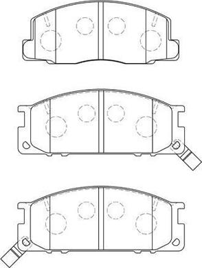 AISIN A1N083 - Brake Pad Set, disc brake autospares.lv