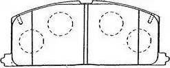 Aisin A1N034 - Brake Pad Set, disc brake autospares.lv