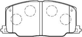 AISIN A1N038 - Brake Pad Set, disc brake autospares.lv