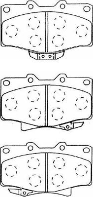 Aisin A1N026 - Brake Pad Set, disc brake autospares.lv