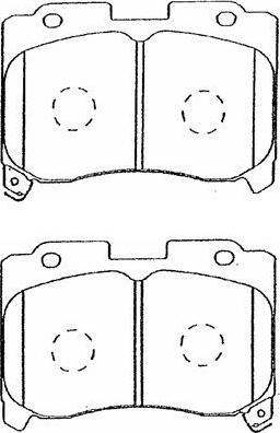 AISIN A1N028 - Brake Pad Set, disc brake autospares.lv