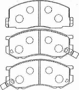 Aisin A1N078 - Brake Pad Set, disc brake autospares.lv