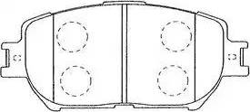 AISIN A1N073 - Brake Pad Set, disc brake autospares.lv