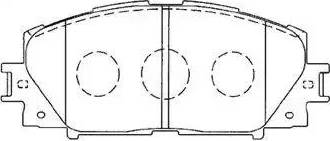 AISIN A1N155 - Brake Pad Set, disc brake autospares.lv