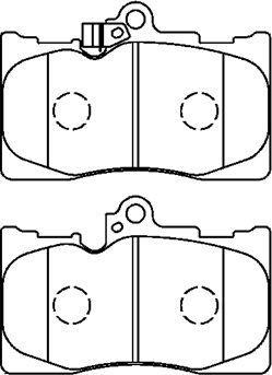 Aisin A1N166 - Brake Pad Set, disc brake autospares.lv