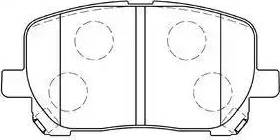 Aisin A1N105 - Brake Pad Set, disc brake autospares.lv