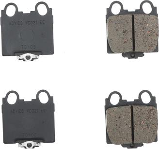 AISIN A2N099 - Brake Pad Set, disc brake autospares.lv