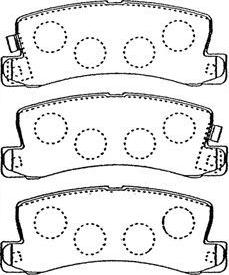 Spidan 31264 - Brake Pad Set, disc brake autospares.lv