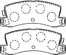 Lucas Electrical GDB3329 - Brake Pad Set, disc brake autospares.lv