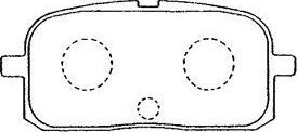 Aisin A2N040 - Brake Pad Set, disc brake autospares.lv