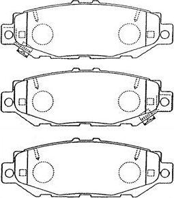 Aisin A2N059 - Brake Pad Set, disc brake autospares.lv