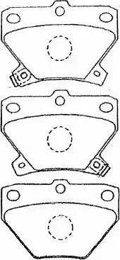 Aisin A2N007 - Brake Pad Set, disc brake autospares.lv