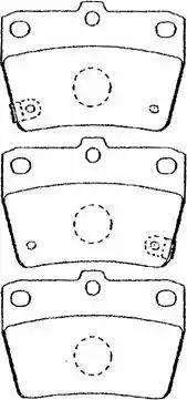 Aisin A2N031 - Brake Pad Set, disc brake autospares.lv