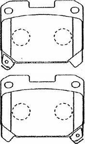 Aisin A2N027 - Brake Pad Set, disc brake autospares.lv