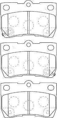 Aisin A2N118 - Brake Pad Set, disc brake autospares.lv