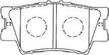 Aisin A2N130 - Brake Pad Set, disc brake autospares.lv