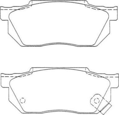 BENDIX 572238 - Brake Pad Set, disc brake autospares.lv